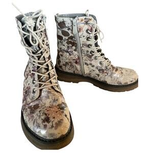 Cipriata Floral Combat Boots
